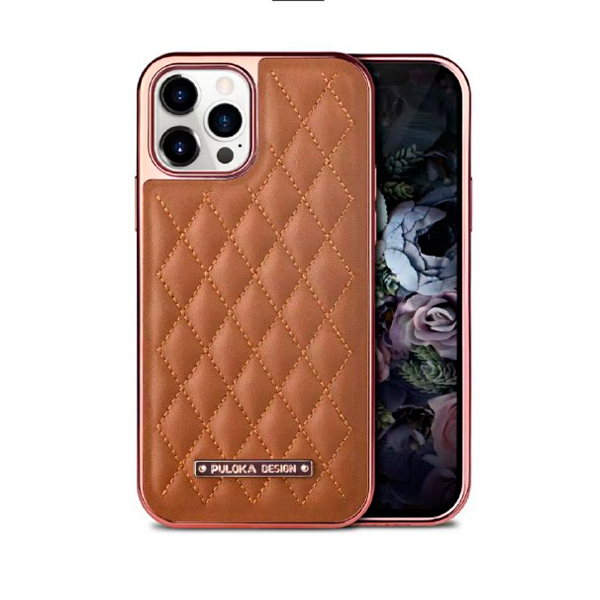 Чохол Puloka Leather Case для iPhone 12 Pro Max Brown