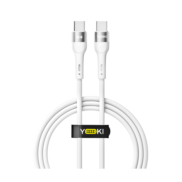 Кабель Yoki Extra YK-EX11 Type-C to Type-C 60W 1.2m White