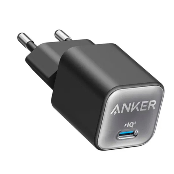 СЗУ Anker PowerPort 511 Nano III GaN 30W 1xUSB-C PIQ3.0 Black (A2147)