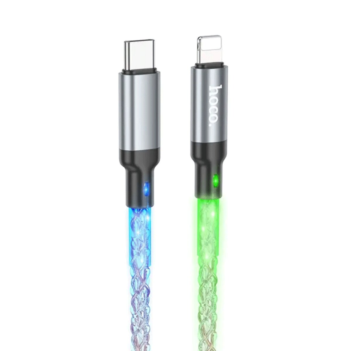 Кабель HOCO U112 Shine PD charging data cable for iP Gray