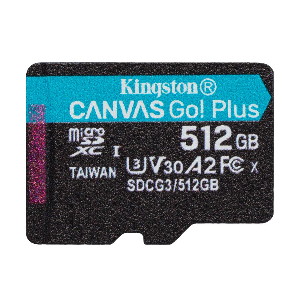 Карта пам'яті microSDXC (UHS-1 U3) Kingston Canvas Go Plus 512Gb class 10 A2 V30 (R170MB/s, W90MB/s)