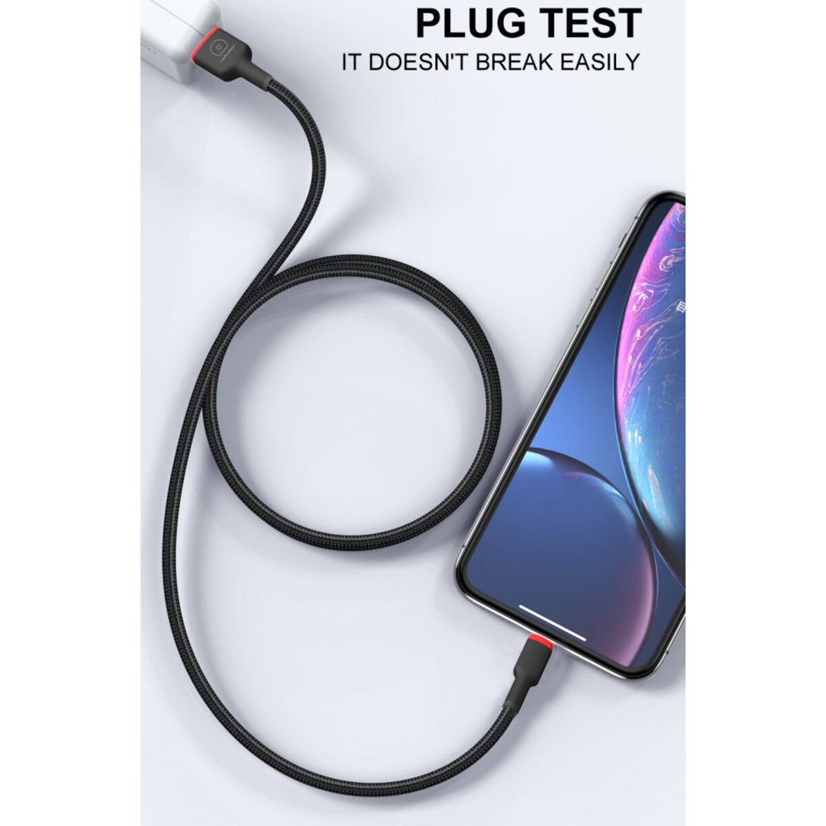 Кабель WUW-X203 USB Type-C 2,4A 1m black