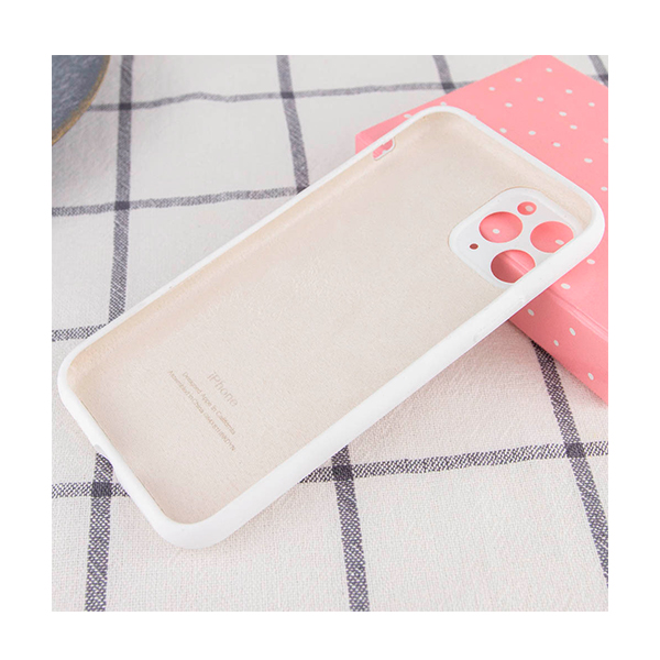 Чехол Original Soft Touch Case for iPhone 12 Pro Max White with Camera Lens