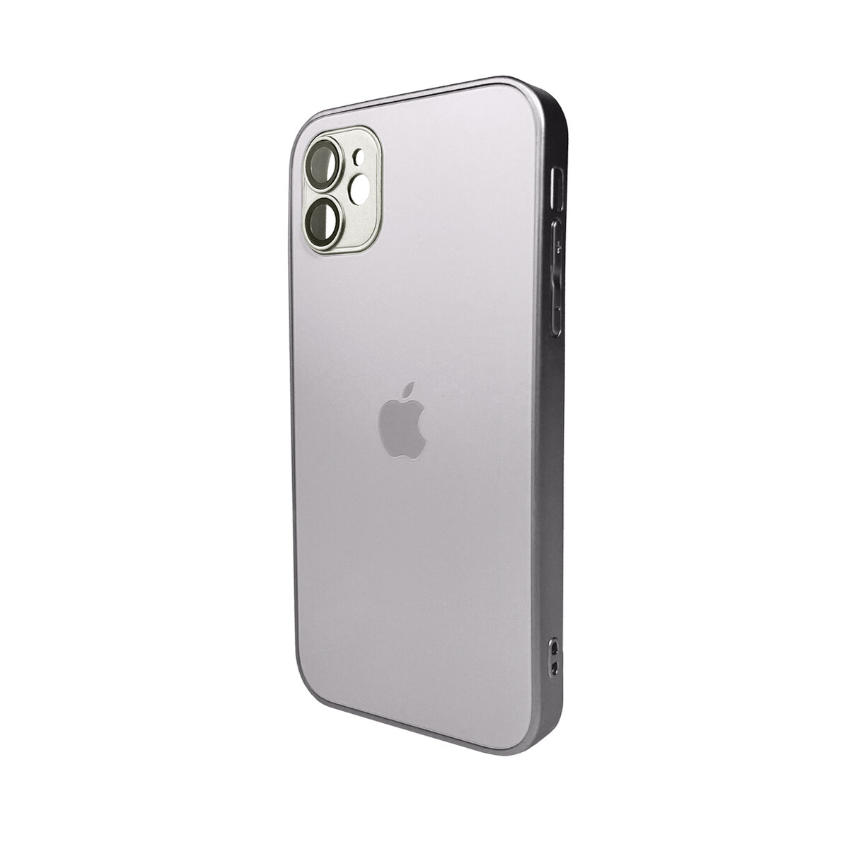 Чохол для смартфона AG Glass Matt Frame Color Logo for Apple iPhone 12 Titanium Grey