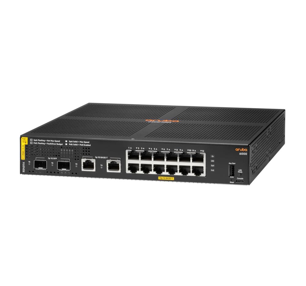 Комутатор HPE Aruba 6000 12G CL4 2SFP 139W Switch R8N89A (RSVLC- 1814)