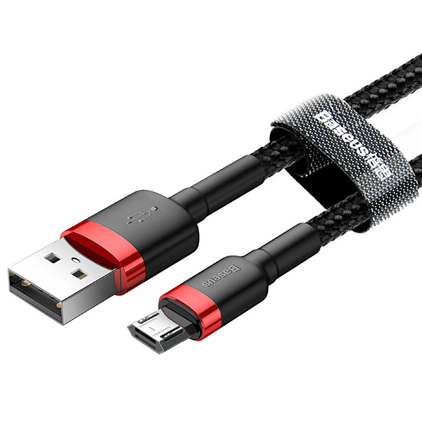 Кабель Baseus Cafule Cable USB Micro USB 2.4A 1m Red/Black (CAMKLF-B91)
