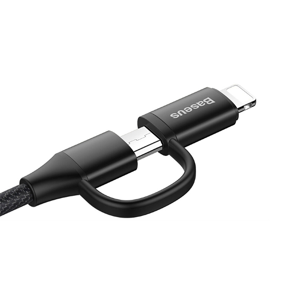 Кабель Baseus Yiven 2 in 1 Cable USB Micro/Lightning 1m Black