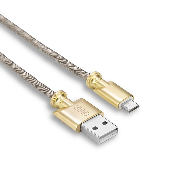 Кабель XO NB39 Micro USB 1m 2.4A Gold