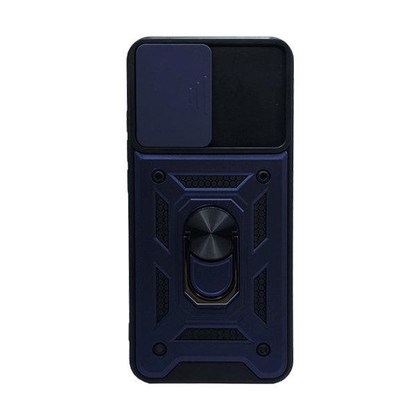 Чехол Armor Camshield Case для Samsung M14/M146 with Ring Dark Blue with Camera Lens