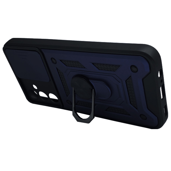 Чохол Armor Camshield Case для Samsung M15/M156 with Ring Dark Blue