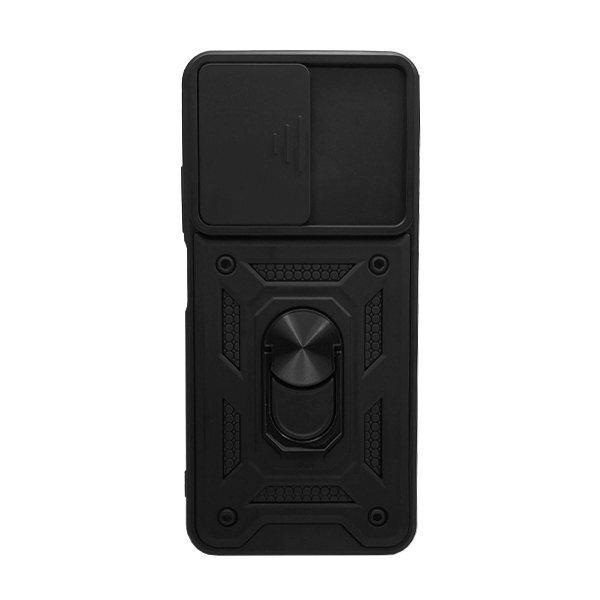 Чехол Armor Camshield Case для Xiaomi Redmi 10/Note 11 4G with Ring Black with Camera Lens