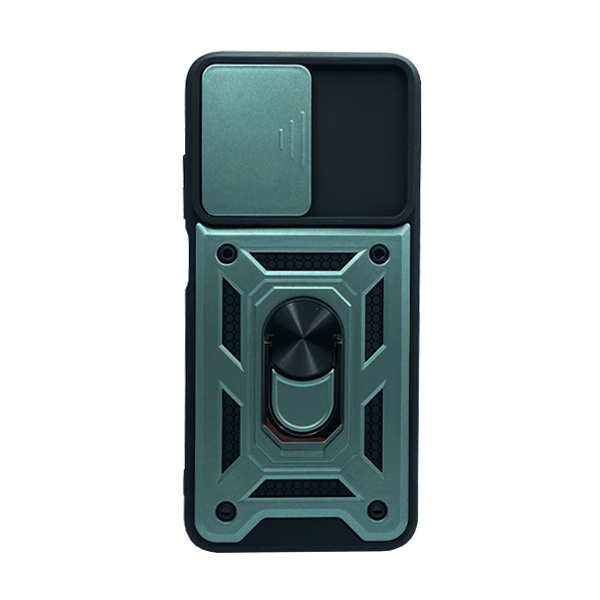 Чехол Armor Camshield Case для Xiaomi Redmi 10/Note 11 4G with Ring Green with Camera Lens