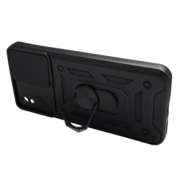 Чохол Armor Camshield Case для Xiaomi Redmi 9a with Ring Black with Camera Lens