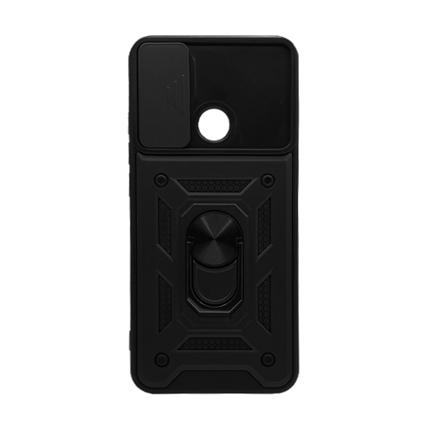 Чехол Armor Camshield Case для Xiaomi Redmi 9c/10a with Ring Black with Camera Lens