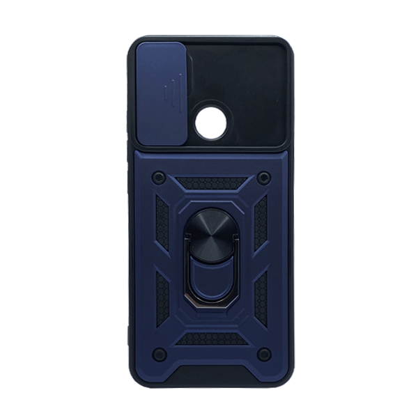 Чохол Armor Camshield Case для Xiaomi Redmi 9c/10a with Ring Dark Blue with Camera Lens