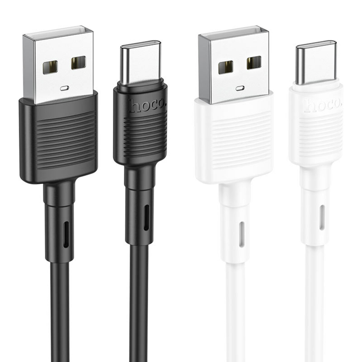 Кабель HOCO X83 USB to Type-C 3A, 1m, PVC, PVC connectors, Black