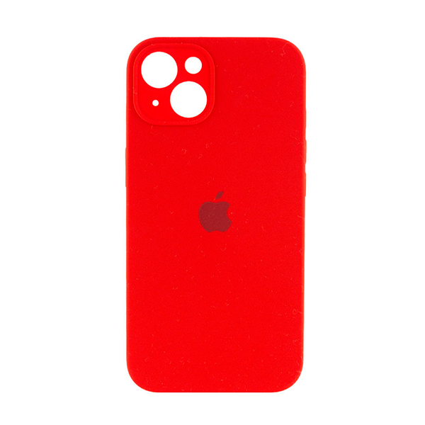 Чохол Soft Touch для Apple iPhone 13/14 Red with Camera Lens Protection Square (2)