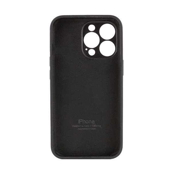 Чехол Soft Touch для Apple iPhone 14 Pro Max Black with Camera Lens Protection Square