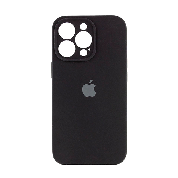 Чехол Soft Touch для Apple iPhone 14 Pro Max Black with Camera Lens Protection Square