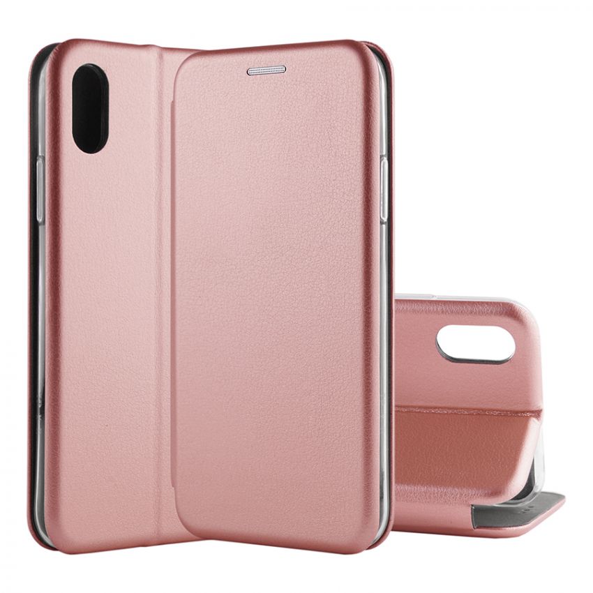 Чехол книжка Kira Slim Shell для iPhone XS Rose Gold