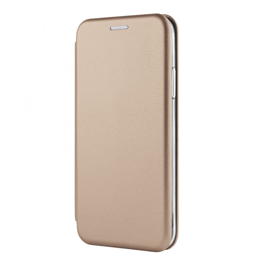 Чехол книжка Kira Slim Shell для Samsung A6 Plus 2018/A605 Gold