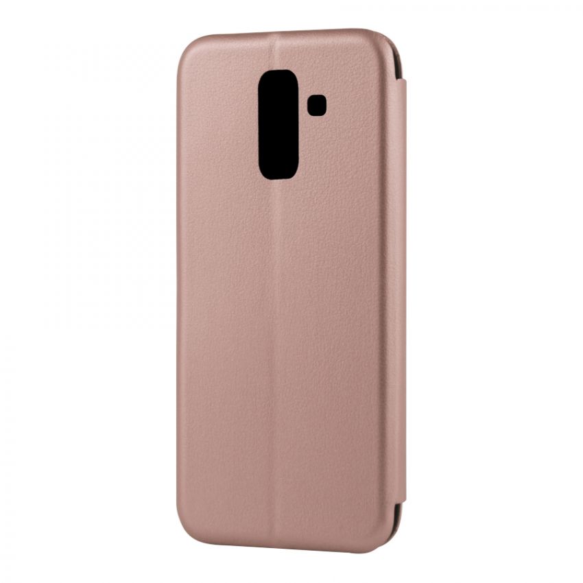 Чехол книжка Kira Slim Shell для Samsung A6 Plus 2018/A605 Rose Gold