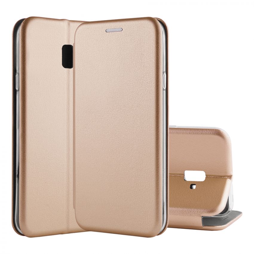 Чехол книжка Kira Slim Shell для Samsung J6 Plus 2018/J610 Gold