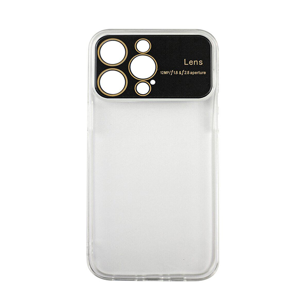 Чохол Silicon Sting Case iPhone 15 Pro Max Clear with Camera Lens
