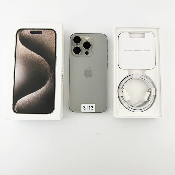 Apple iPhone 15 Pro 256GB Natural Titanium Б/У №3113 (Стан 8/10)