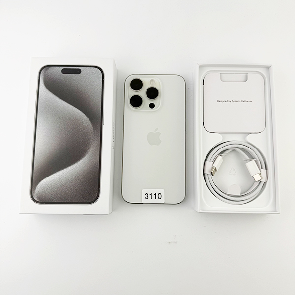 Apple iPhone 15 Pro 128GB White Titanium Б/У №3110 (Стан 10/10)