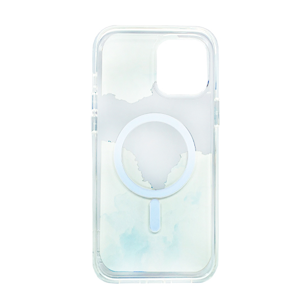 Чехол Wave Above Case для iPhone 14 Clear with MagSafe Cloudy