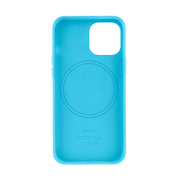 Чехол Leather Case для iPhone 13 Pro with MagSafe Blue