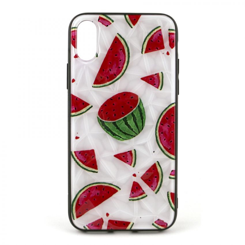 Чехол накладка Crazy Prism для iPhone XS Max Watermelon