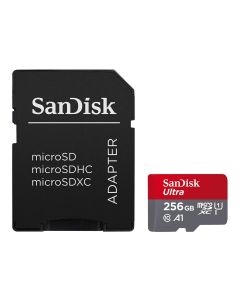 microSDXC (UHS-1) SanDisk Ultra 256Gb class 10 A1 (150MB/s) (adapter SD)