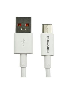 Кабель Mibrand MI-12 High Current Charging Line USB for Type-C 5A 1m White