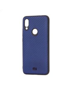 Чехол накладка Carbon для Xiaomi Redmi 7 Dark Blue