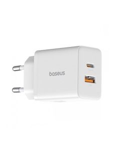 Мережевий зарядний пристрій Baseus Cube Fast Charger C+U 30W EU Moon White