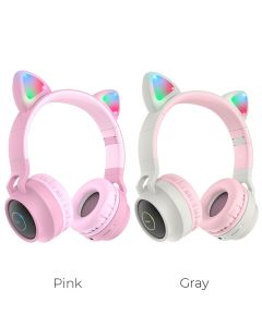 Навушники HOCO W27 Cat ear wireless headphones Grey