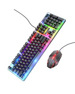 Миша + клавіатура HOCO GM18 Luminous gaming keyboard and mouse set Black