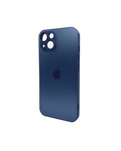 Чохол для смартфона AG Glass Matt Frame Color Logo for Apple iPhone 15 Navy Blue