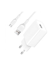 МЗП SkyDolphin SC36V 1USB 2.4A White + microUSB cable (MZP-000118)