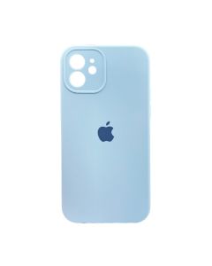 Чехол Soft Touch для Apple iPhone 12 Lilac Blue with Camera Lens Protection Square
