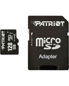 Карта пам'яті PATRIOT 128 GB microSDXC UHS-I + SD adapter PSF128GMCSDXC10
