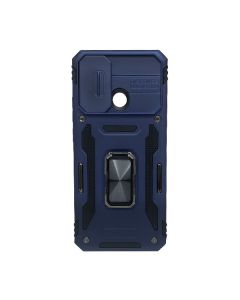 Чехол Armor Camshield Case для Xiaomi Redmi 10с/Poco C40 with Ring Dark Blue