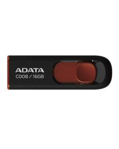 Флешка ADATA 16 GB C008 Black/Red (AC008-16G-RKD)