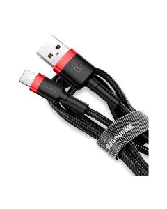 Кабель Baseus Cafule Cable USB Lightning 1.5A 2m Black/Red (CALKLF-C19)