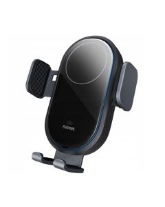 Автотримач для телефона з бездротовою зарядкою Baseus Light Chaser Wireless Charging Electric Car Mount Black (C40355900121-00)