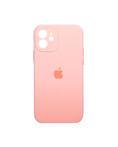 Чехол Soft Touch для Apple iPhone 12 Light Pink with Camera Lens Protection Square