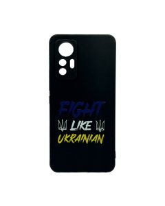 Чехол Wave We are Ukraine Case Xiaomi 12 Lite Black Fight Like Ukrainian with Camera Lens