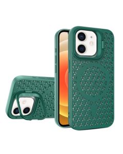 Чохол Silicon Colors Case iPhone 12/12 Pro with MagSafe Dark Green